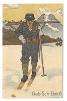 Militär - Einheitskarte - Geb. Sch. Bat. 8 - Litho - 1915