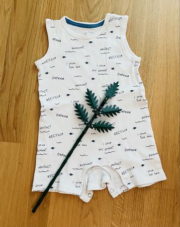 Baby Romper White "Protect Our Planet" 🌎 