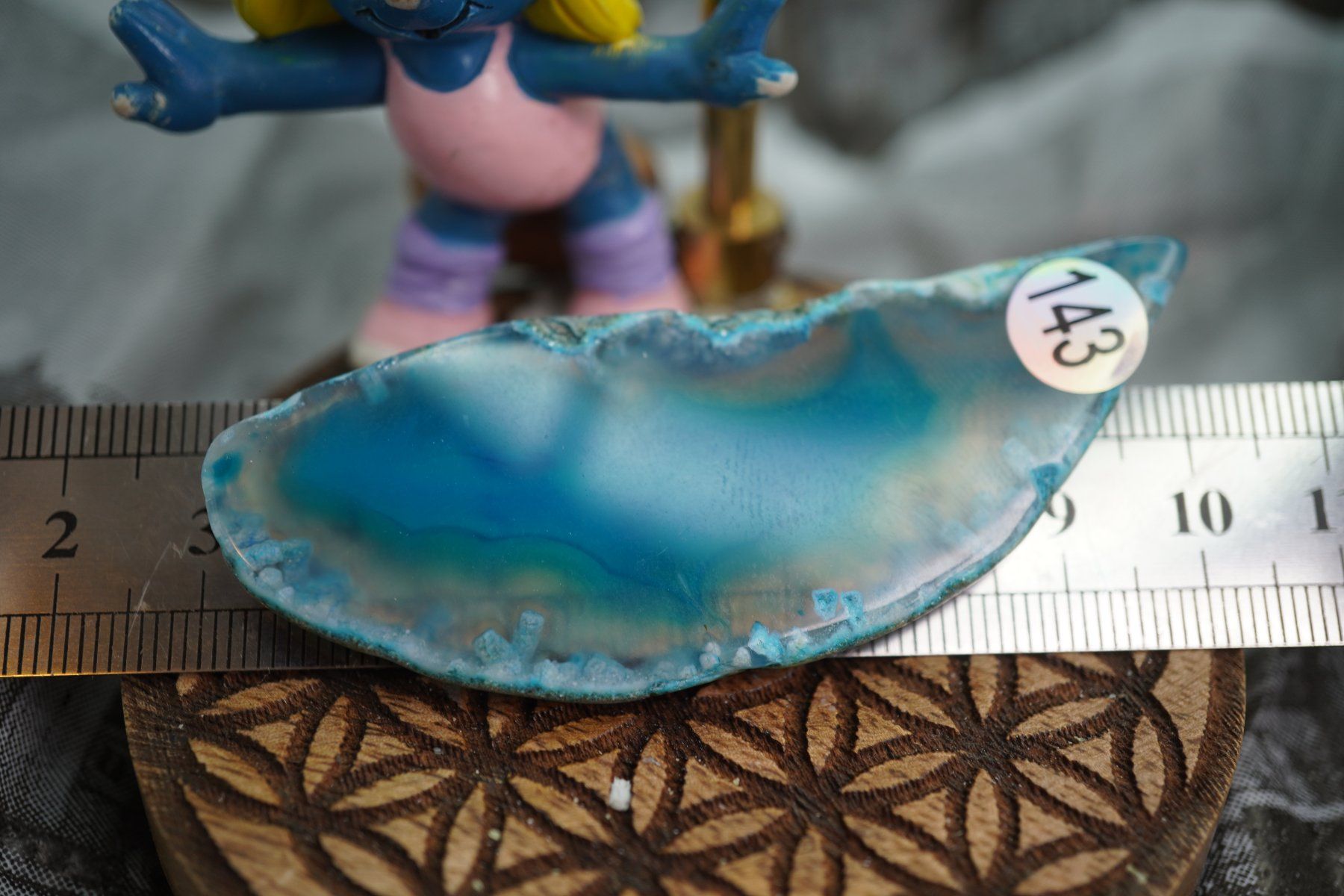 Minerali & Pietre curative: Achat  Scheibe  Blau  Wunderschön       ab  1.-     Räumung – Nuovo e nell'imballaggio originale da Eschenbach SG venduto da topstone 2