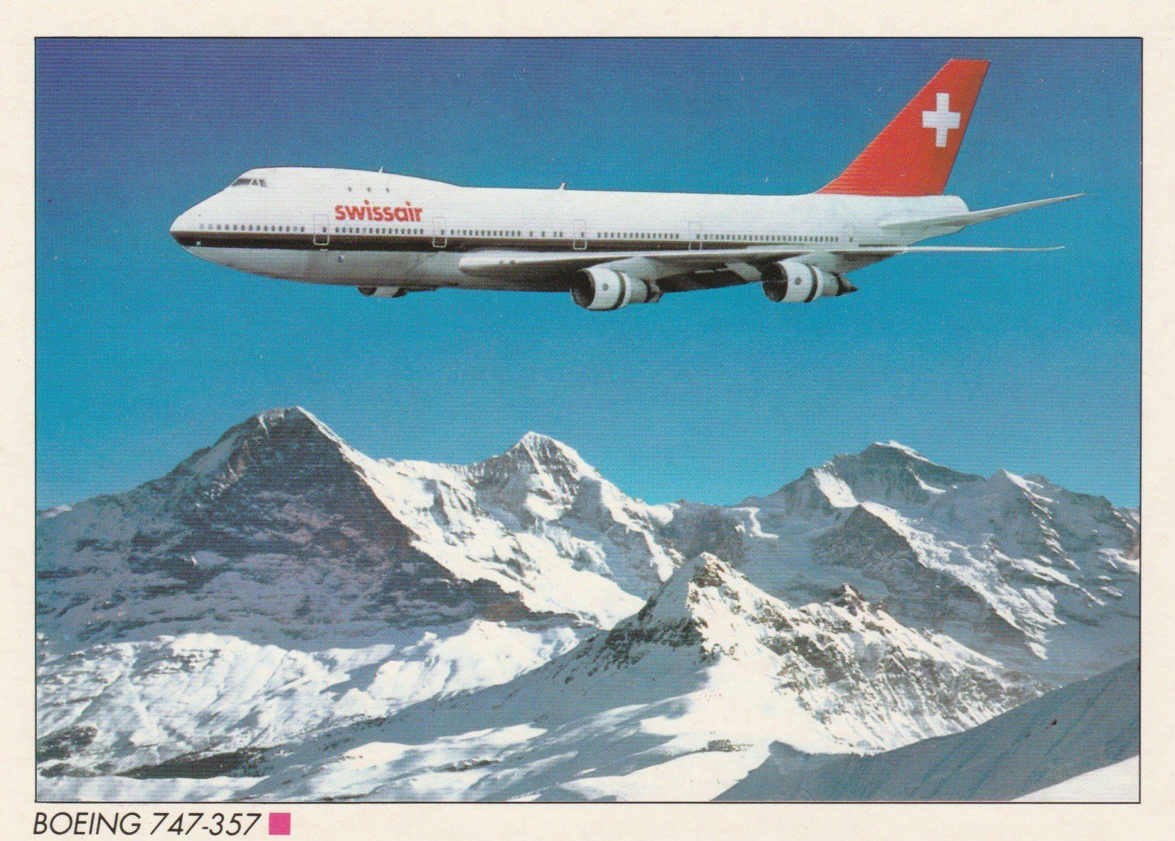 Cartoline postali: Swissair Boeing 747-357 - ungelaufene Ansichtskarte – Nuovo (secondo la descrizione) da Eglisau venduto da vomdings