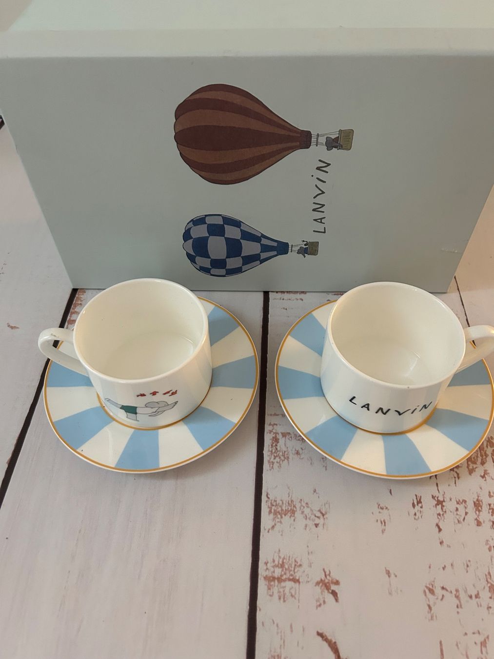 Set di piatti: LANVIN Espresso Tea Cup & Saucer Set 2 Pieces – Nuovo (secondo la descrizione) da Zürich venduto da Ferienan 1