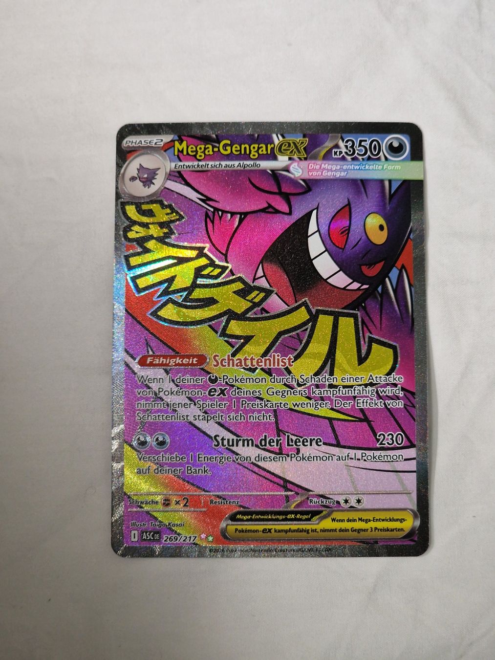 Pokémon Carte collezionabili: Mega Gengar ex 269 – Usato da Binningen venduto da oscark77