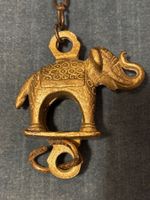 Vintage Messing Elefant Anhänger, Hindu