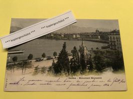 Genève, Monument Brunswick, AK alt, 7.8.1902, T Evian Les B.