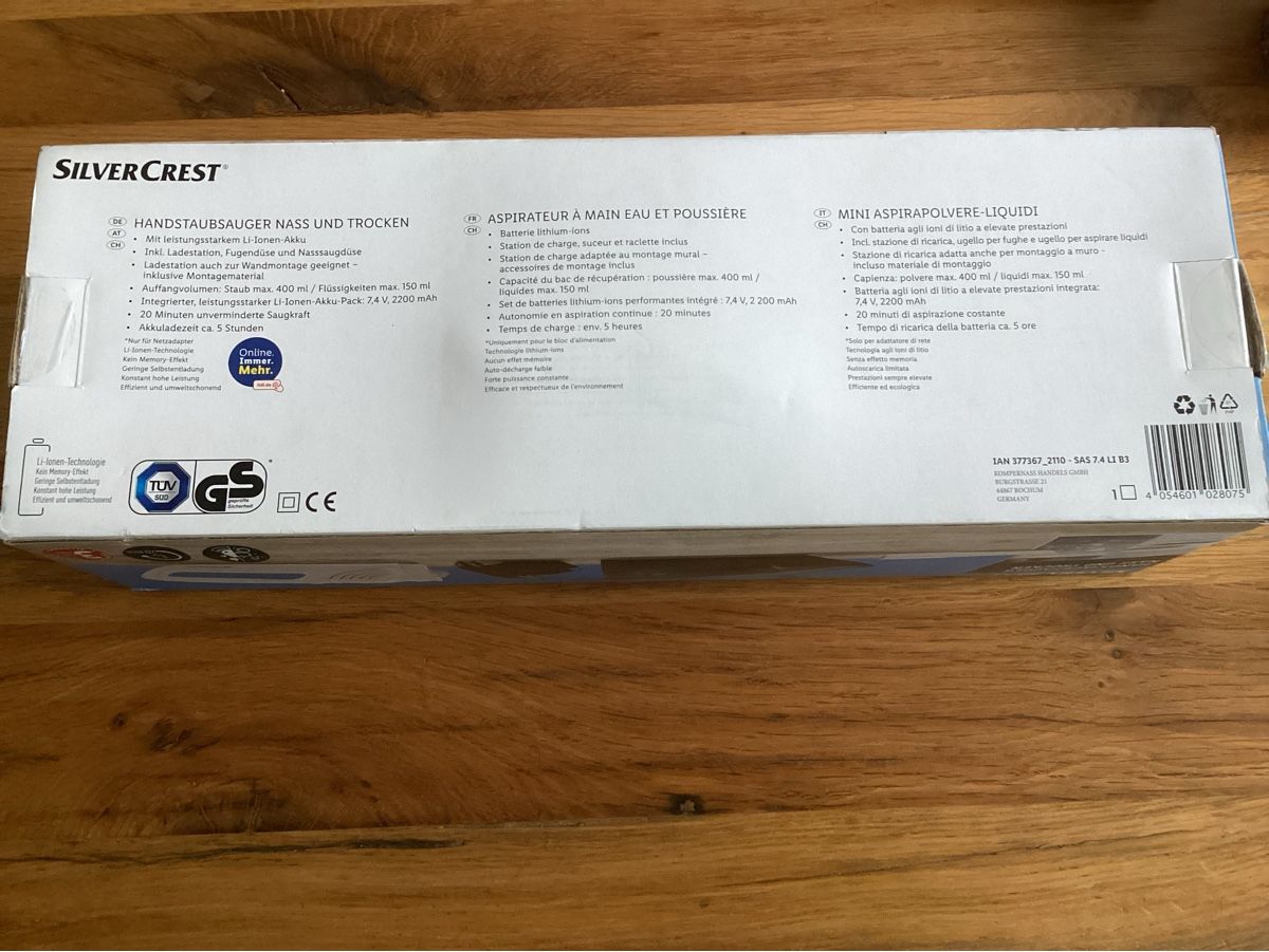 SilverCrest Staubsauger & Zubehör: Handstaubsauger – Neu und originalverpackt aus Volketswil von eljo01 3