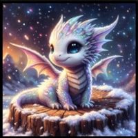 Diamond Painting: kleiner Drache 50x50cm
