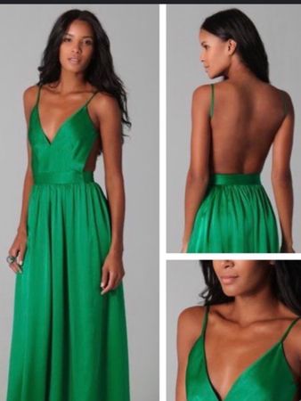 Langes Abend-/Cocktailkleid aus Hochglanz Seide