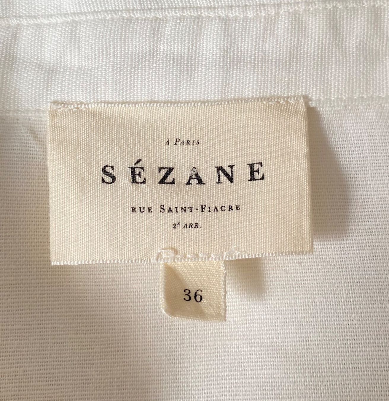 Sezane Blusen: Sézane Bluse aus Baumwolle/Leinen Grösse 36 (Ecru) – Gebraucht aus Oberwil BL von Leni-Mischi 4