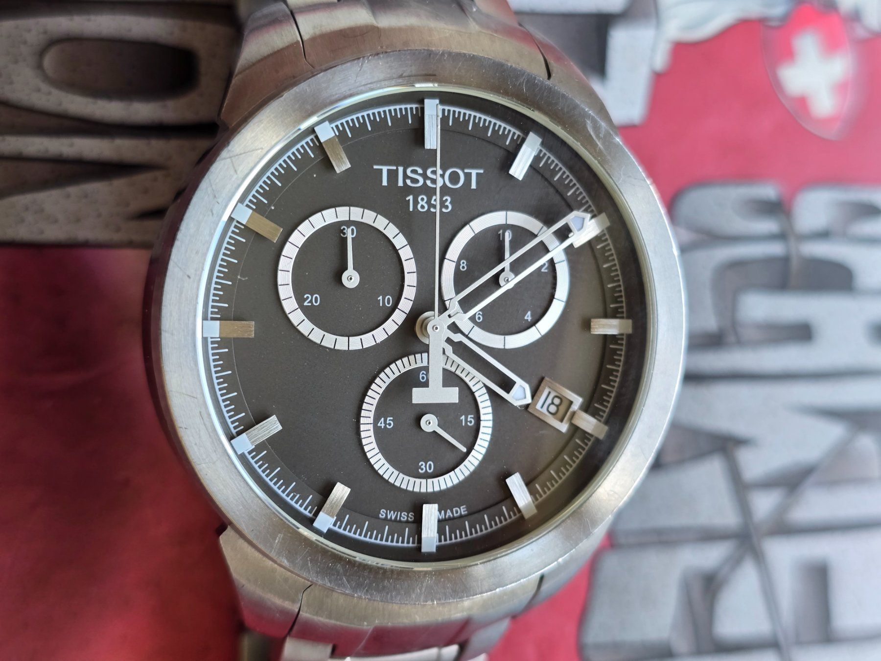 Tissot Orologi: 513 Tissot Titanium Chronograph Jumbo wunderschoen – Usato da Muri AG venduto da Corredor 2