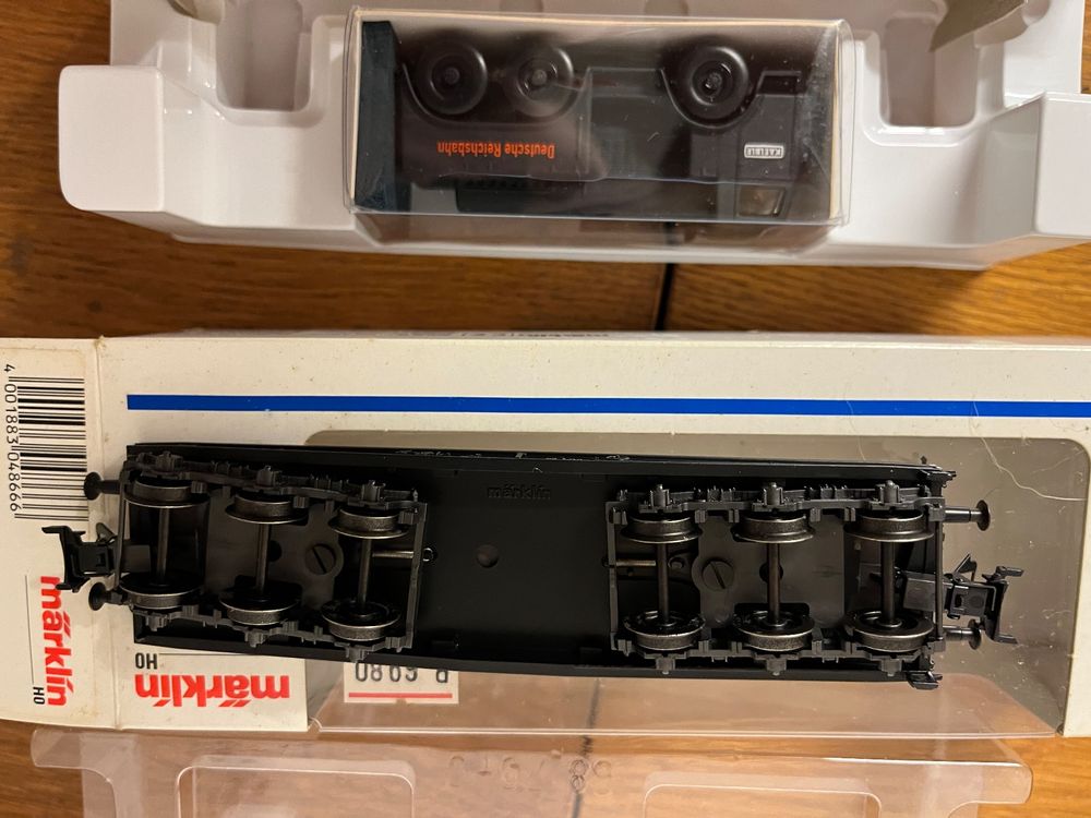 Märklin 4866 Schwerlast-Flachwagen DRG SSym OVP top Zustand (Gebraucht ...