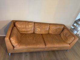 Ledersofa „Stockholm“ braun 3-Sitzer gebraucht
