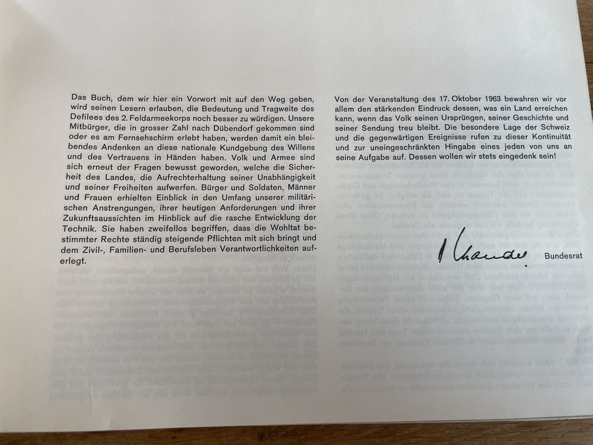 Libri: Defilee Fak2 1963 Militär  – Usato da Winterthur venduto da cheerio97 5