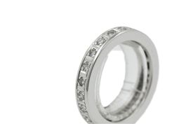 Alliance Ring ca. 0.7ct 18K Weissgold Grösse 52 *S2741