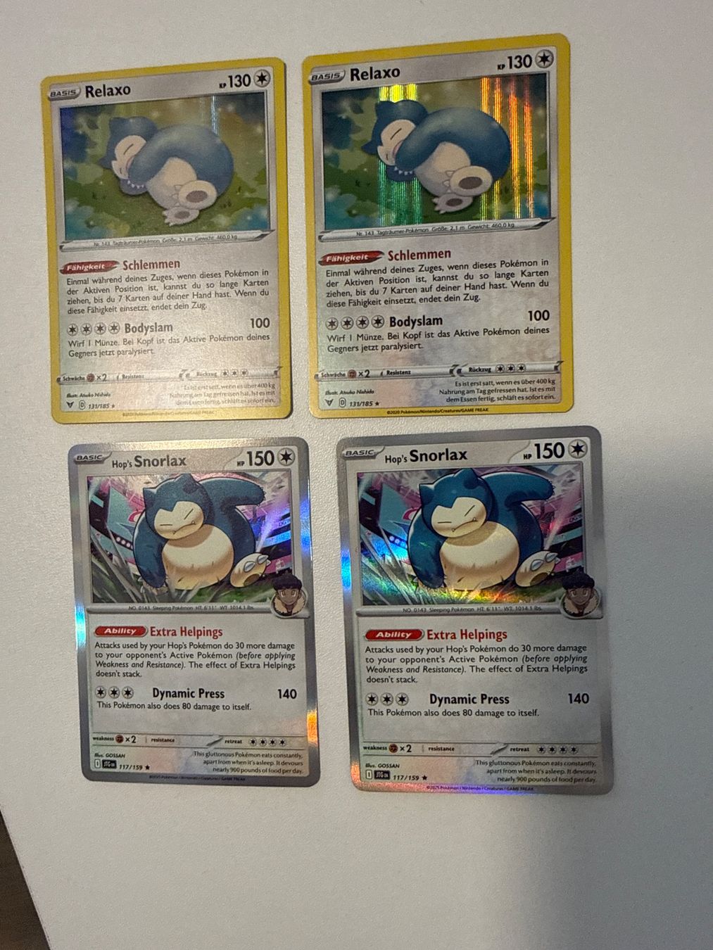 Cartoline: Pokemon 4x Snorlax ab 1.- – Usato da Frauenfeld venduto da Poke_Toniii 1