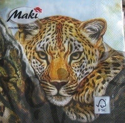 Tovaglioli: Serviette leopard look (t335) 2Stk. – Nuovo (secondo la descrizione) da Schlatt TG venduto da kreativ-atelier
