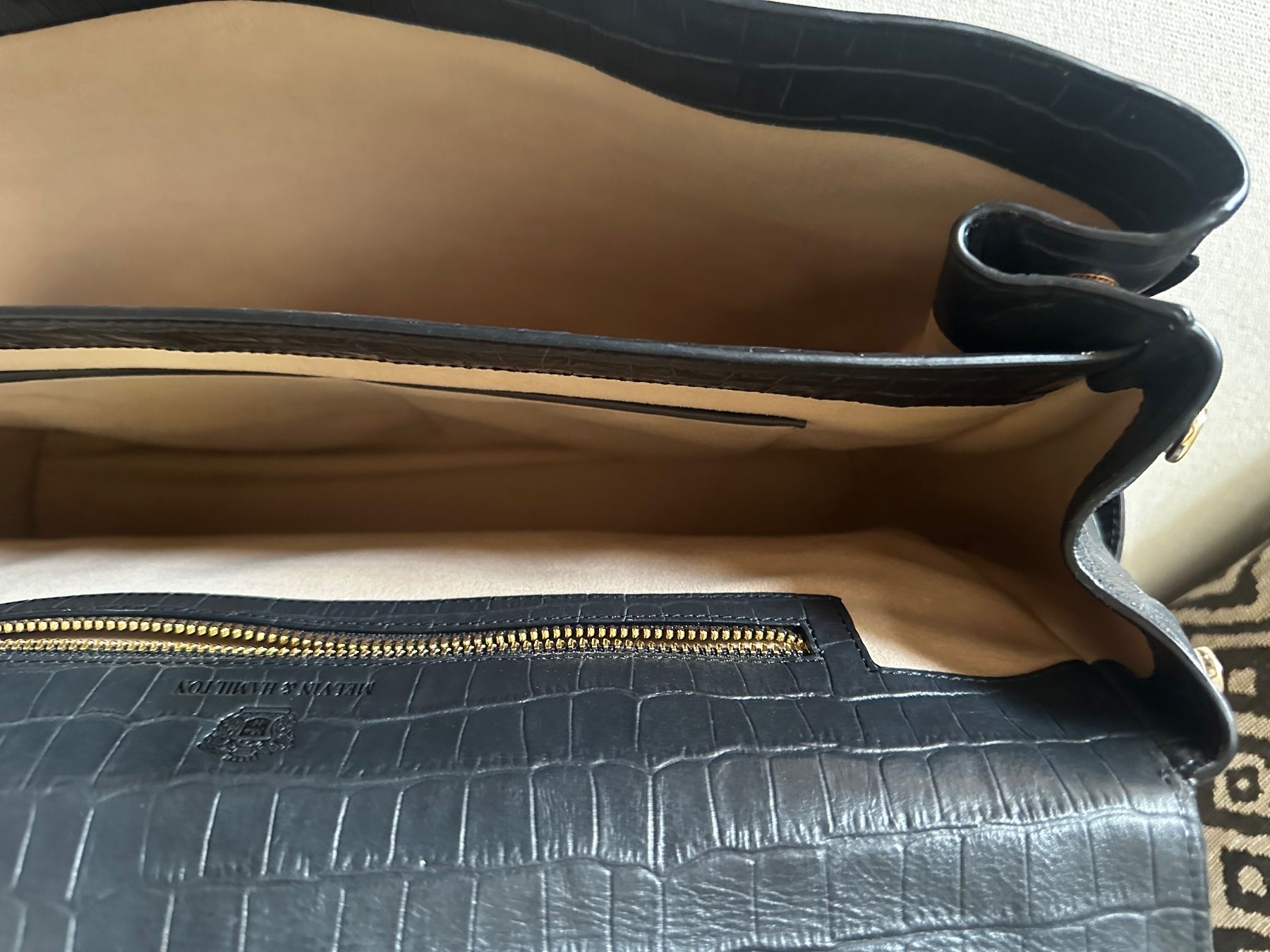 Hamilton Taschen: Melvin & Hamilton Krokotasche schwarz – Gebraucht aus Bern von Yersinia03 4