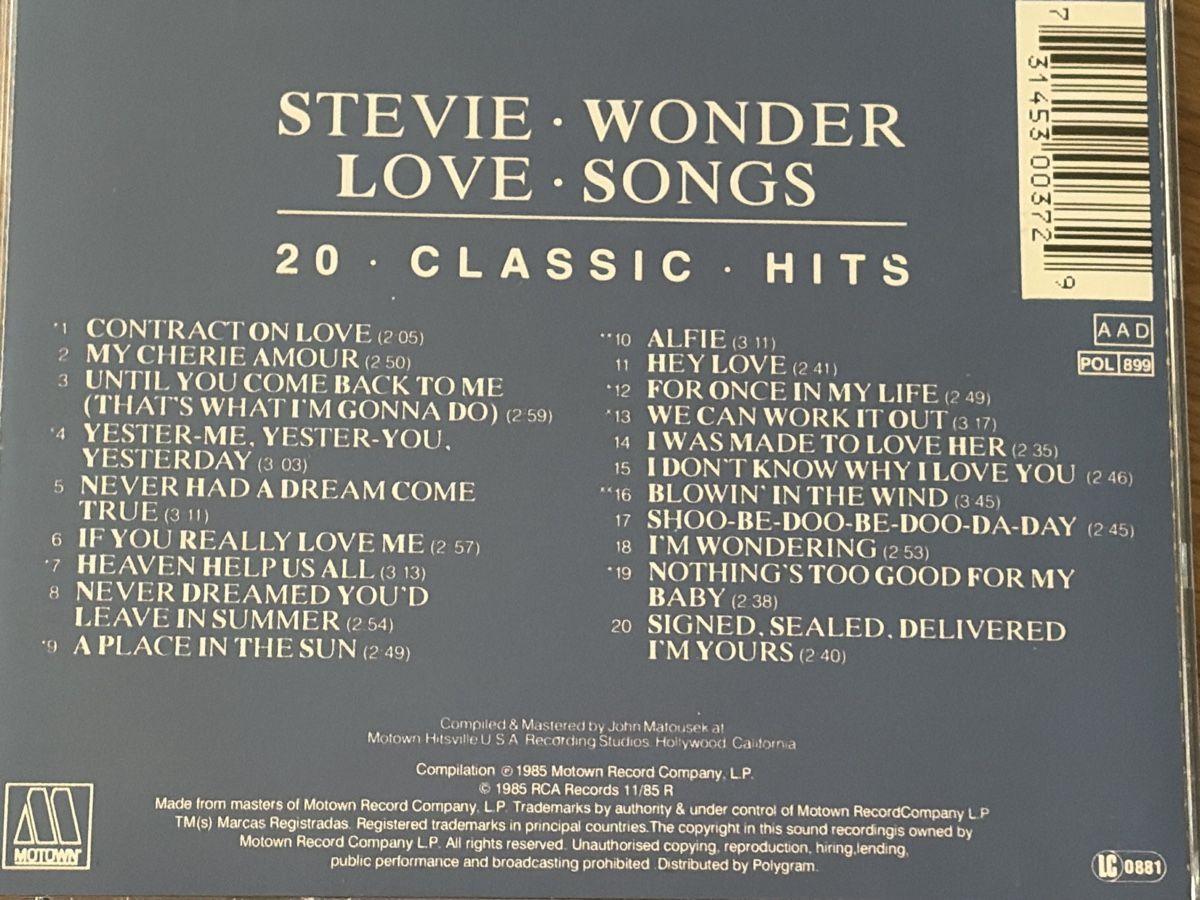 CDs: Steve Wonder – Gebraucht aus Zürich von Collector69 1