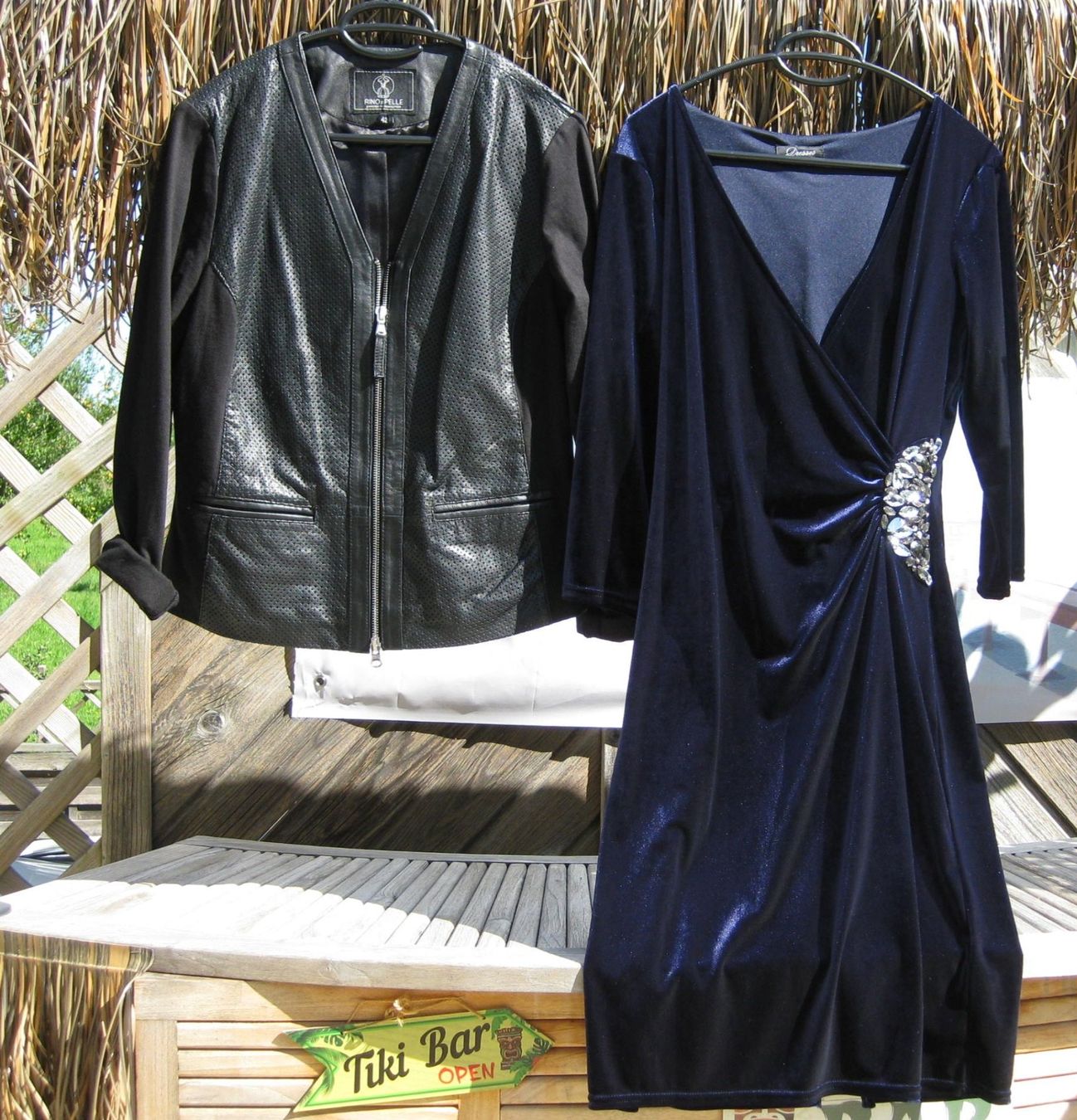 Kleiderpakete: Set echt Leder Jacke und Kleid Gr.42/M/L – Neu (gemäss Beschreibung) aus Steinmaur von Daka36