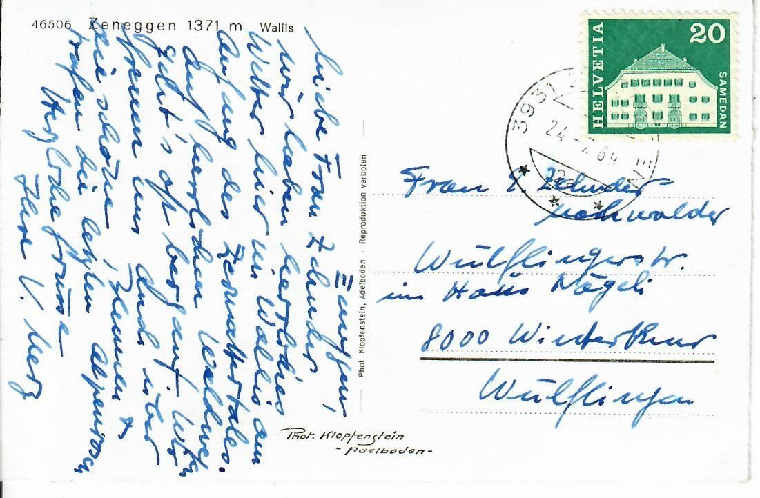 Cartes postales: Zeneggen – D'occasion à Hochdorf par Ziegel-16 1