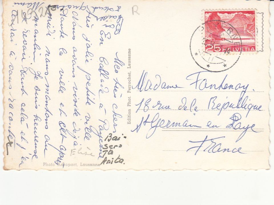 Cartoline postali: Payerne Flugaufnahme 1957 – Usato da Bürglen TG venduto da StampGraf 1