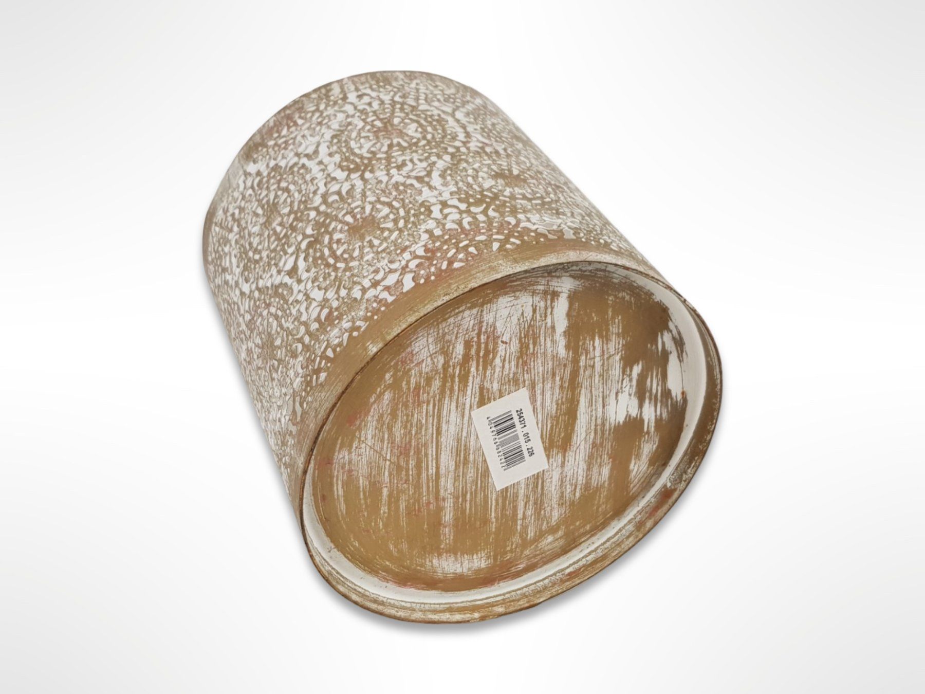 Contenitori & Simili: Blechtopf mit Stanzmuster weiss/gold – Usato da Suhr venduto da Restwert_Suhr 3