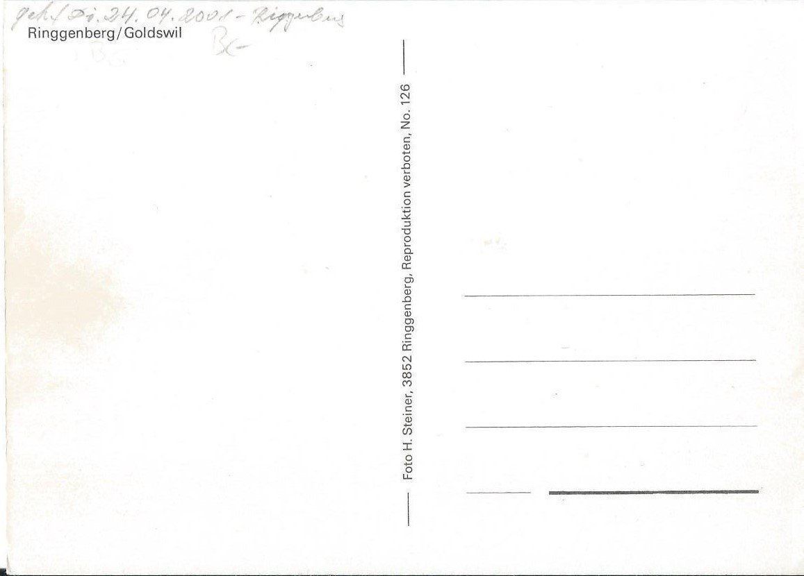 Cartoline postali: Ringgenberg/Goldswil BE – Nuovo (secondo la descrizione) da Rothrist venduto da Stranglehold 1