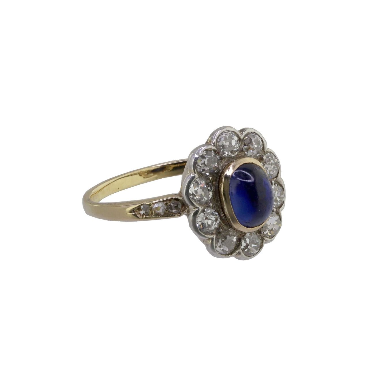 Anelli: Saphir Diamant Ring – Usato da Zürich venduto da Vintage-Jewellery