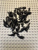 Lego 24x Zahn (87747) schwarz