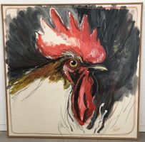 Charly Bühler - Gemälde "Güggelchopf" -Öl/Acryl auf Leinwand