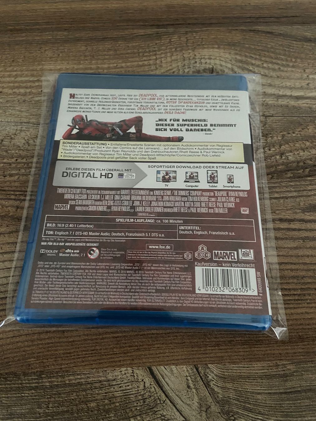 Tutti i DVDs: Deadpool Blu-ray in Top Zustand! – Usato da Hasle LU venduto da P89erni01 1