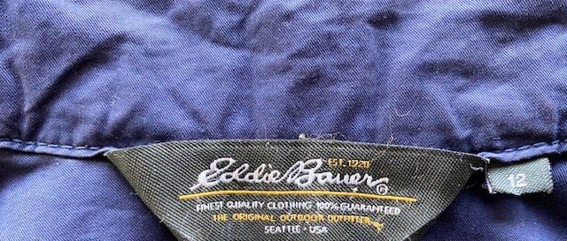 Eddie Bauer Giacche: Eddie Bauer Übergangsjacke, dunkelblau, Grösse M – Usato da Ergisch venduto da July64 4