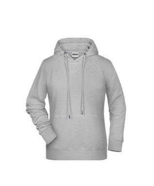 Neu Hoodie aus Bio-Baumwolle, Gr. XL Grau