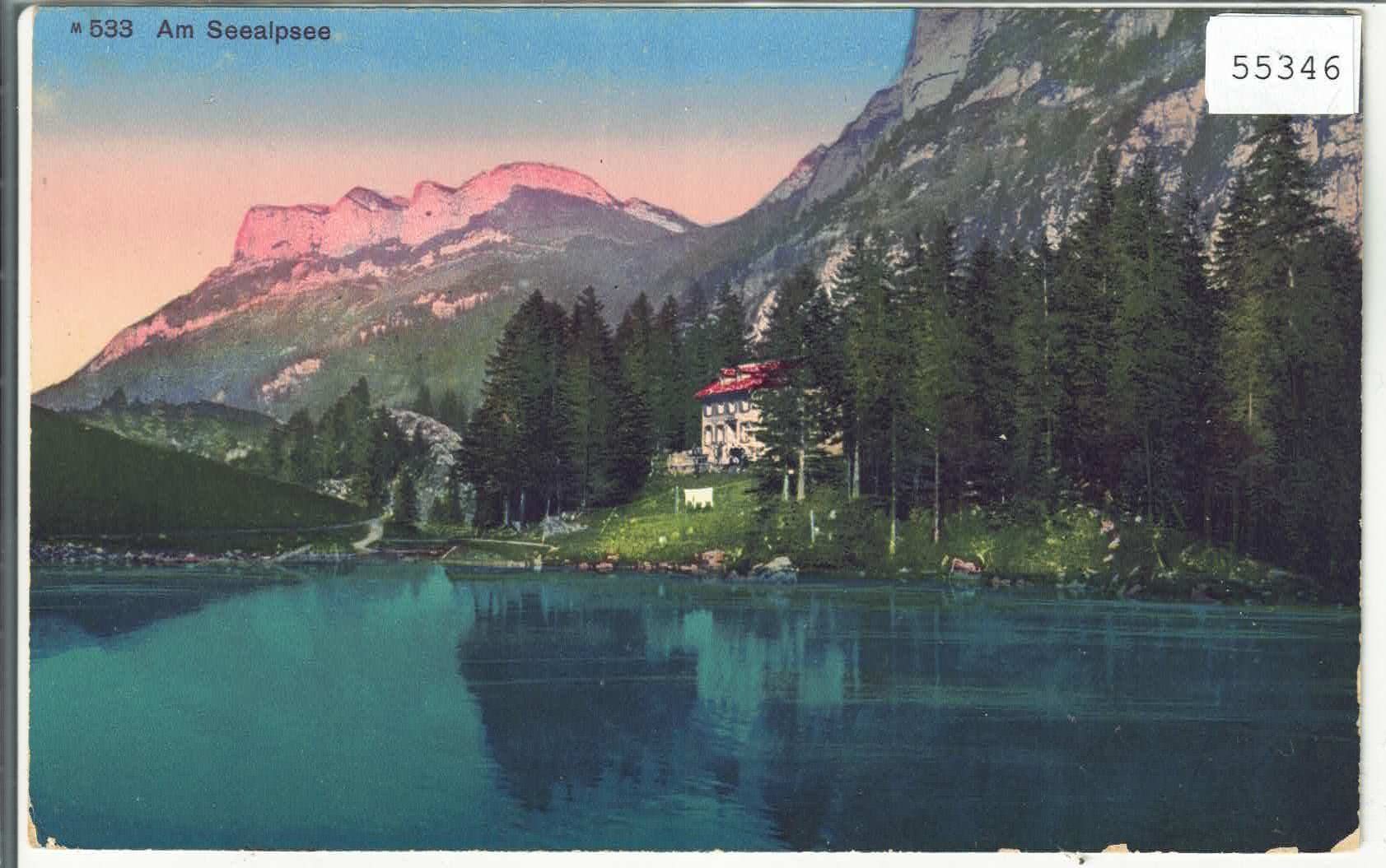 Ansichtskarten: Am Seealpsee - Litho – Gebraucht aus Ettingen von Kartenplanet