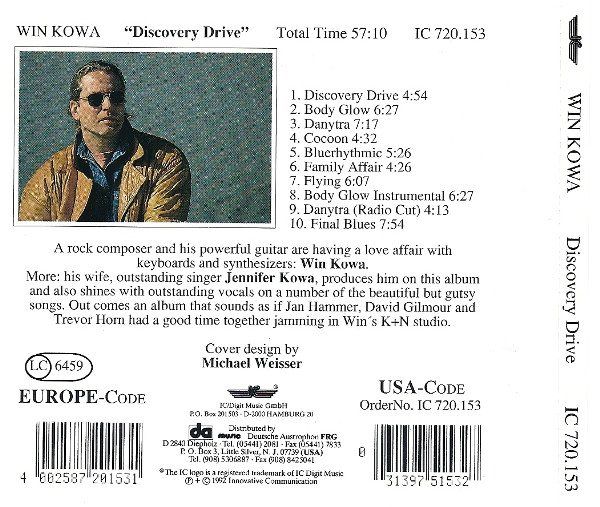 CD: Win Kowa Composer  – Discovery Drive  Released:1992 – Usato da Basel venduto da ideashop 1