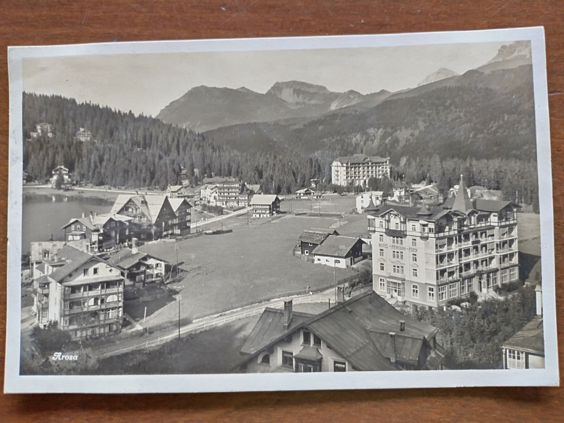 Cartoline postali: Ansichtskarte Arosa s/w 1928 – Usato da Wildhaus venduto da Hukwildhaus