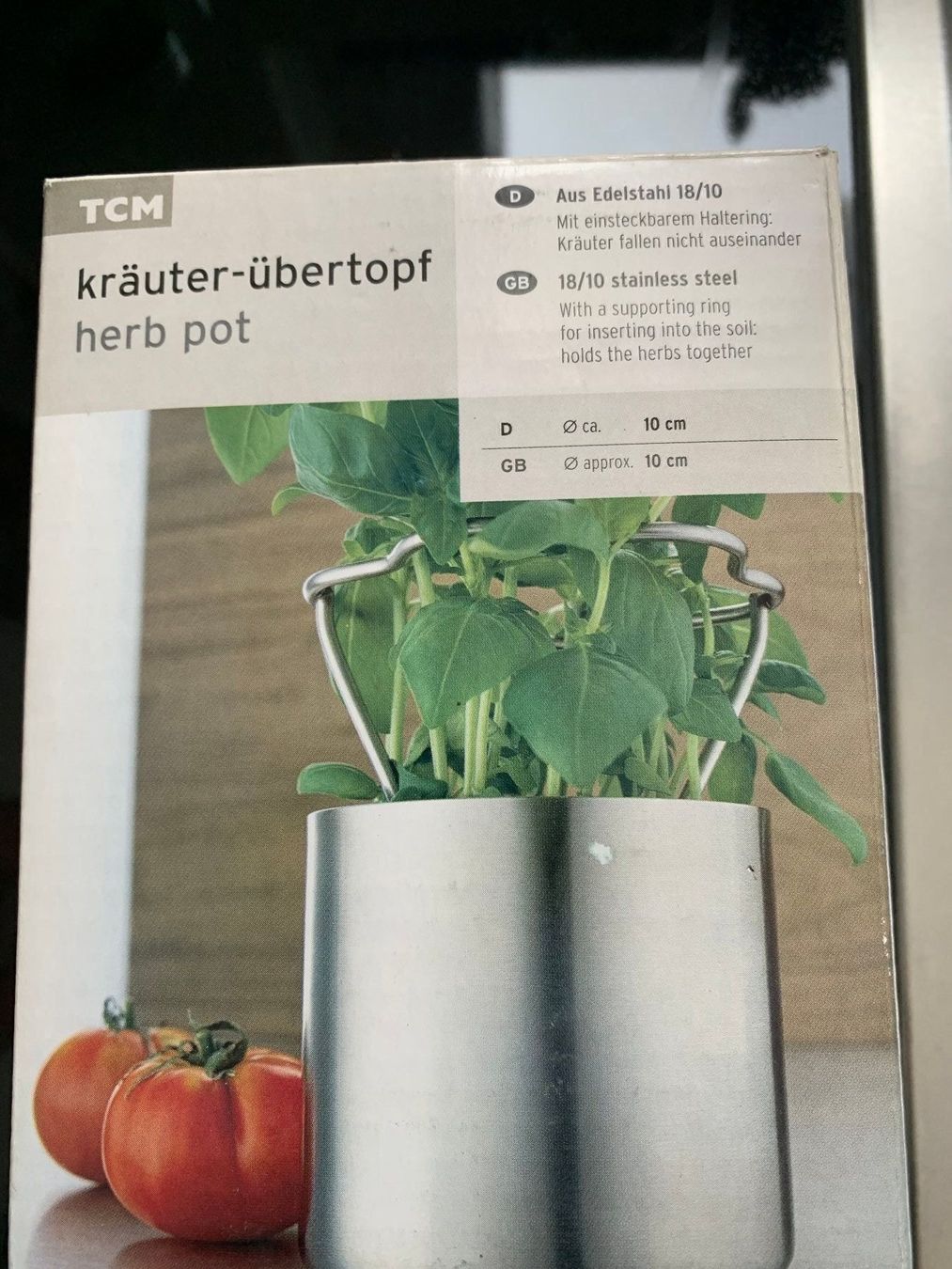 Pentole: Kräuterübertopf aus Edelstahl – Nuovo (secondo la descrizione) da St. Gallen venduto da Adwen