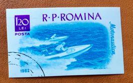 Briefmarken aus Rumänien Bootssport gestempelt