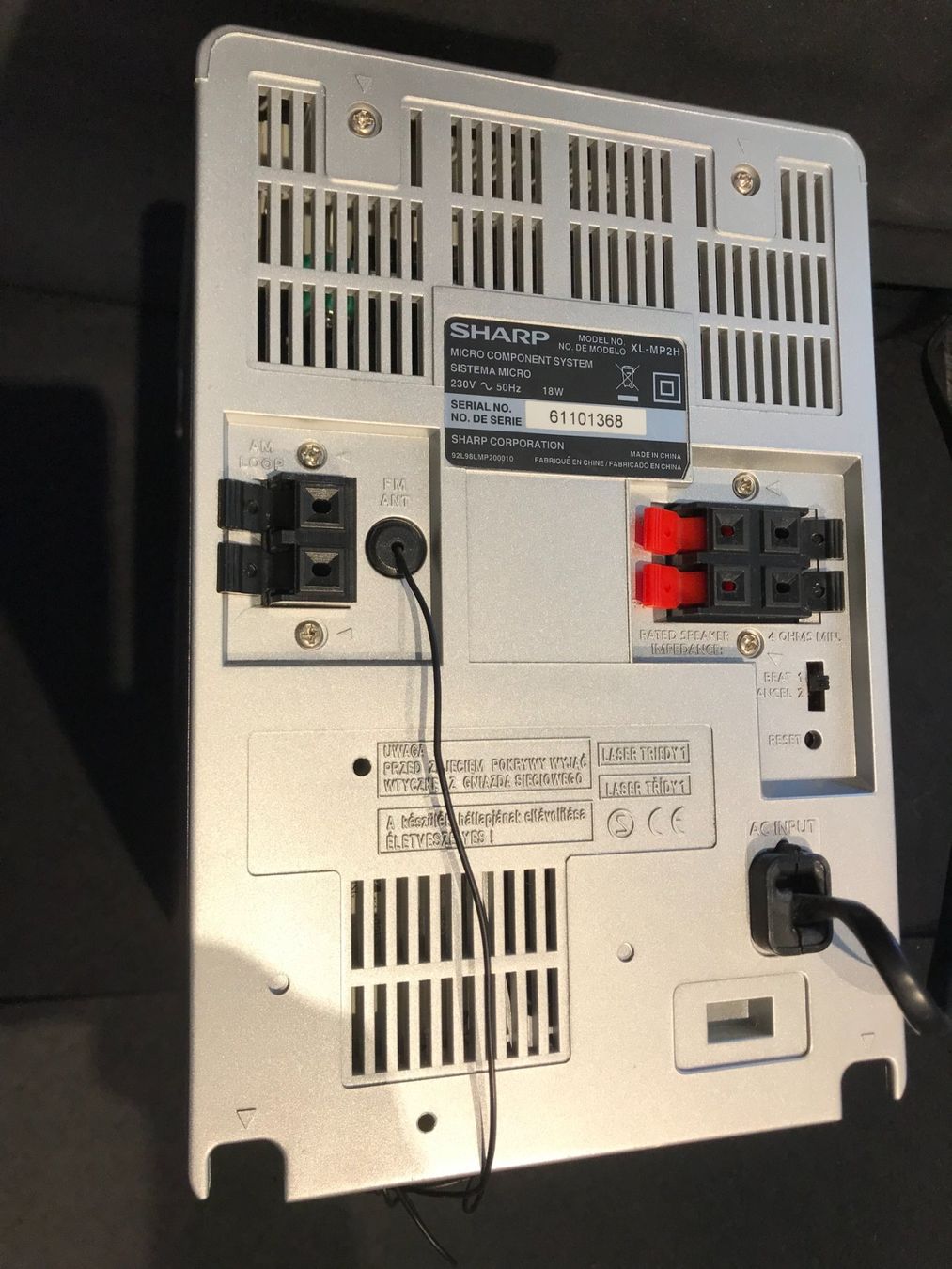 Sharp Radio: Sharp  Kassetten  MicroSystem   XL-MP2H – Usato da Würenlingen venduto da Schneiderhifi 7