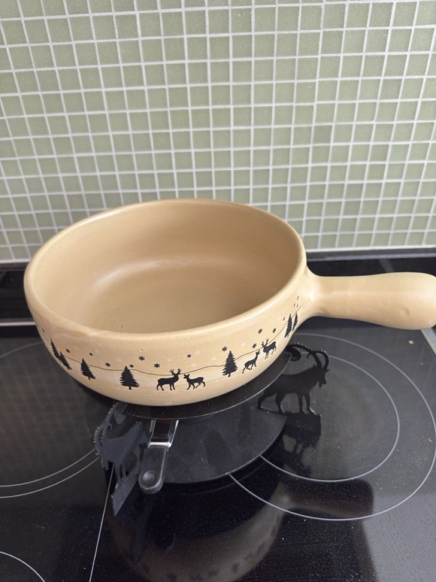 Töpfe: Fondue Caquelon  | Wintermotiv | – Gebraucht aus Arlesheim von Eli_77