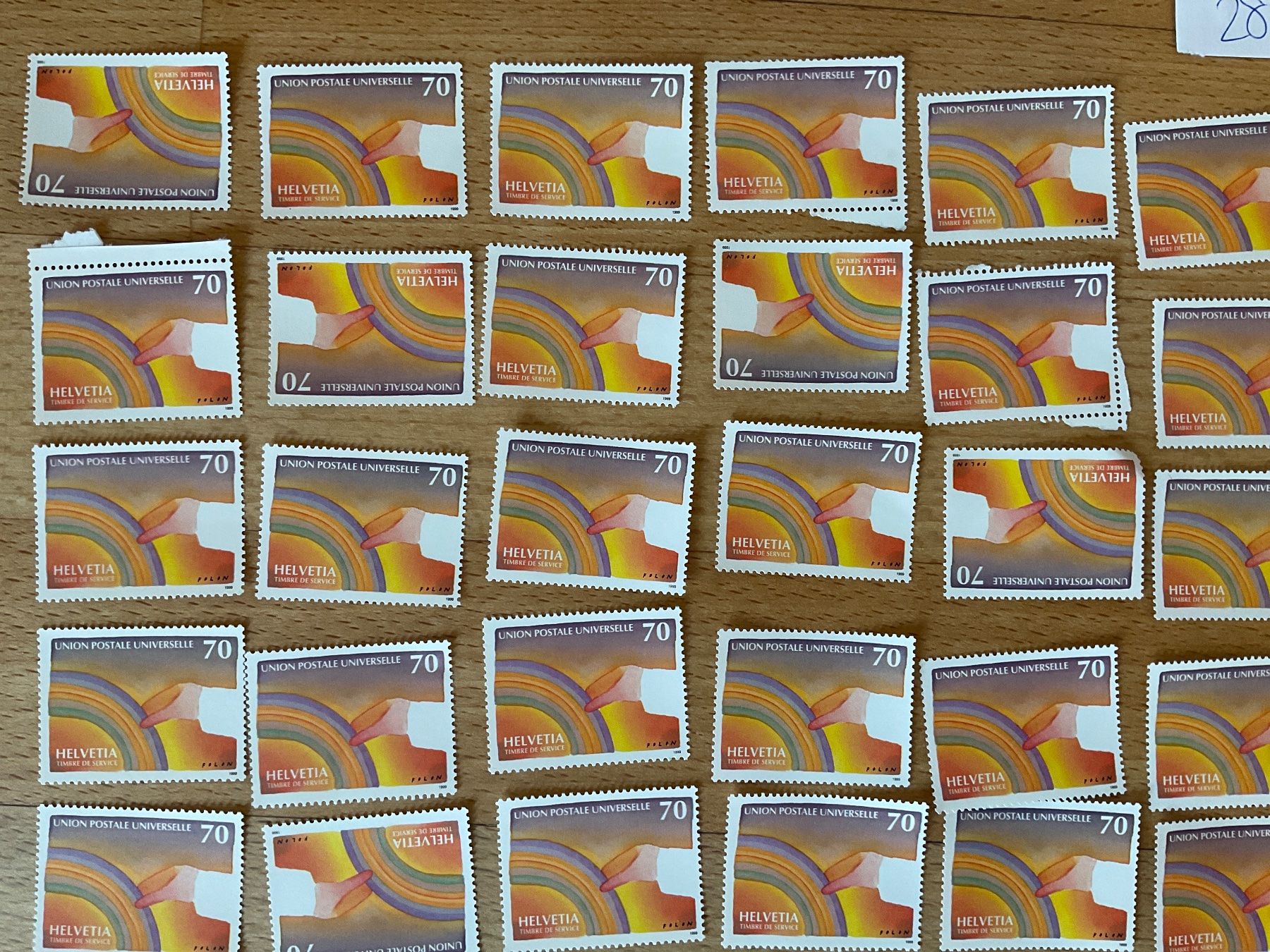 Tutti i francobolli: 70Fr Ämter Frankaturware ungestempelt postfrisch Sammlung – Nuovo (secondo la descrizione) da Wil SG venduto da Chefsugus 1