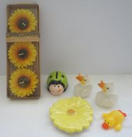 Sonnenblumen-Kerzen in OVP Entenkerzen - Keramikartikel etc.