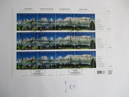 Briefmarken Bogen Ausgabetagsstempel Churfirsten