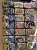 Pokemon Tins Lot 27 pcs EMPTY WITH COINS AND STICKERS
