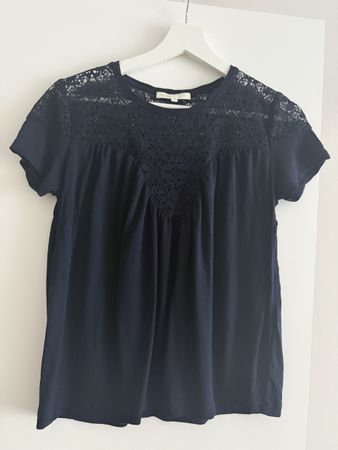 Maje - T-Shirt Gr. 1, dunkelblau