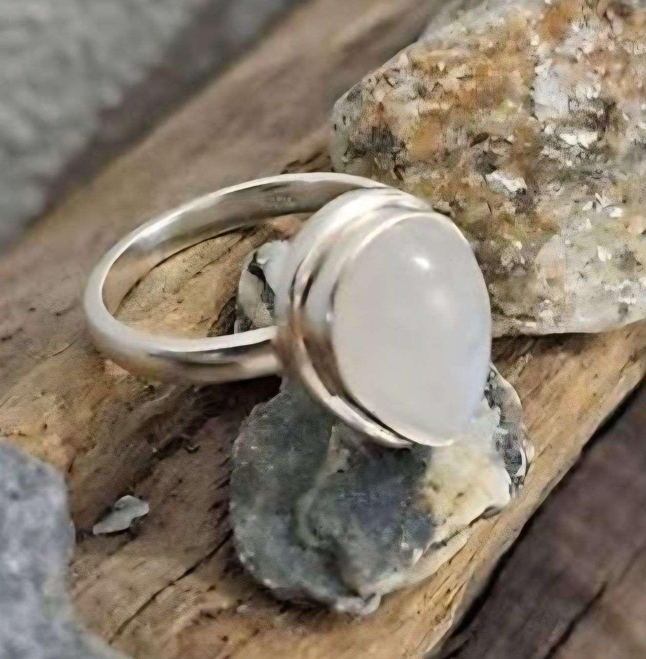 Ringe: neuer Silberring mit Mondstein Grösse 58 – Neu (gemäss Beschreibung) aus Kerns von Wichtel13 3