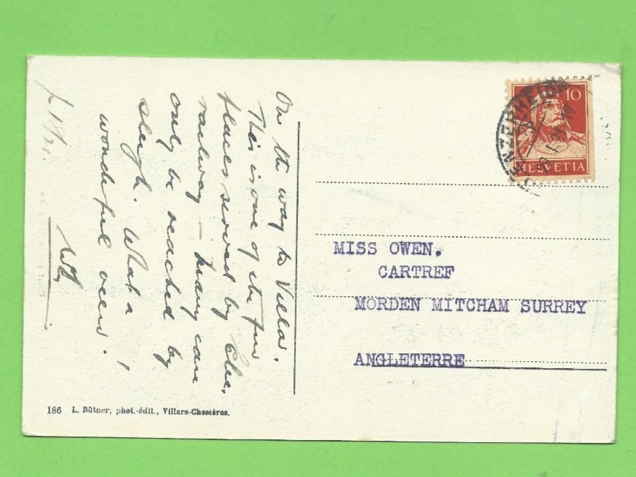 Cartoline postali: Pont sur la Gryonne – Usato da Zürich venduto da t24_de 1