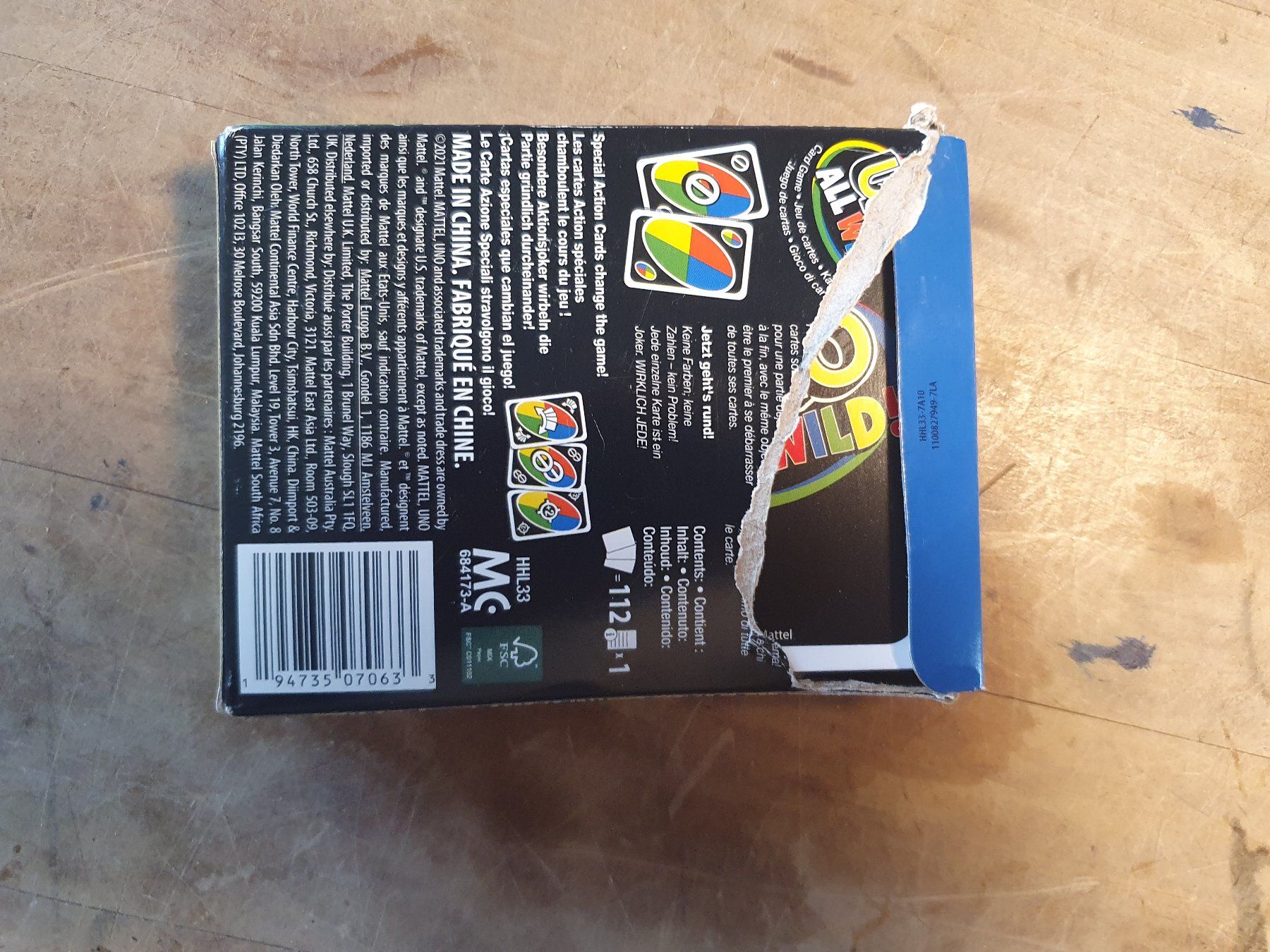Giochi: Uno All Wild Kartenset – Usato da Zürich venduto da loosebone 5