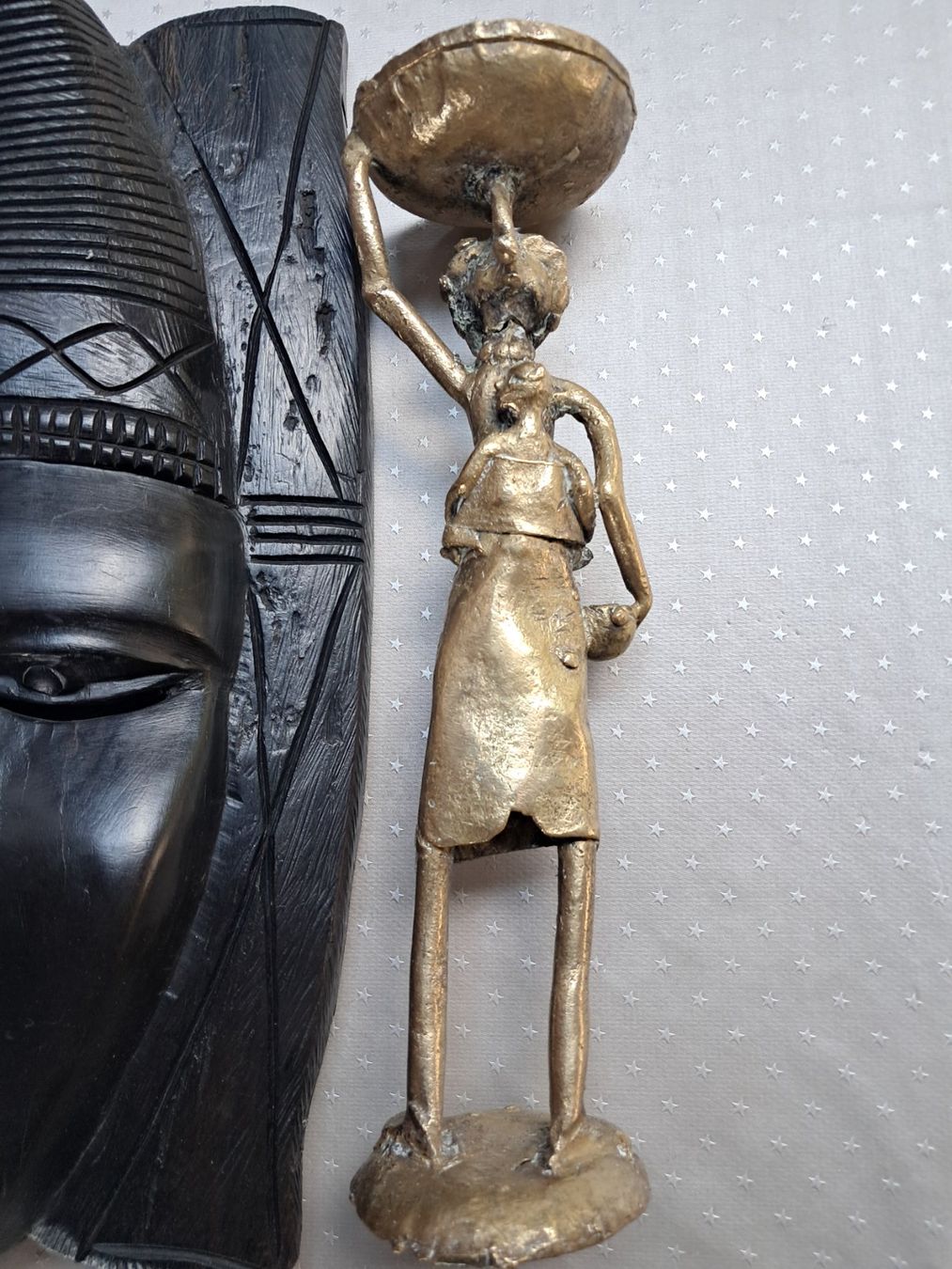 Statuette: Statuette africaine – Usato da moutier venduto da Dupont50 2