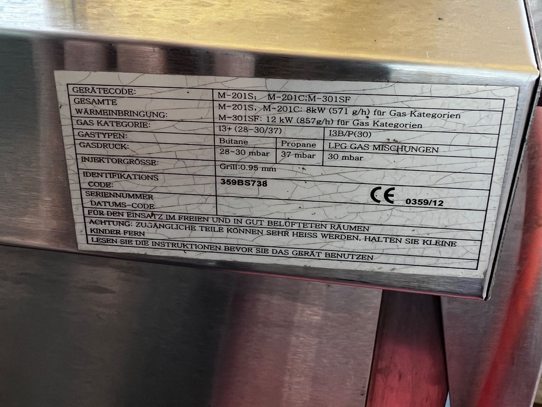 Griglie: Master Grill M-201S inkl. 3 Grillplatten und Abdeckung – Difettoso da St. Gallen venduto da sunnySG 4