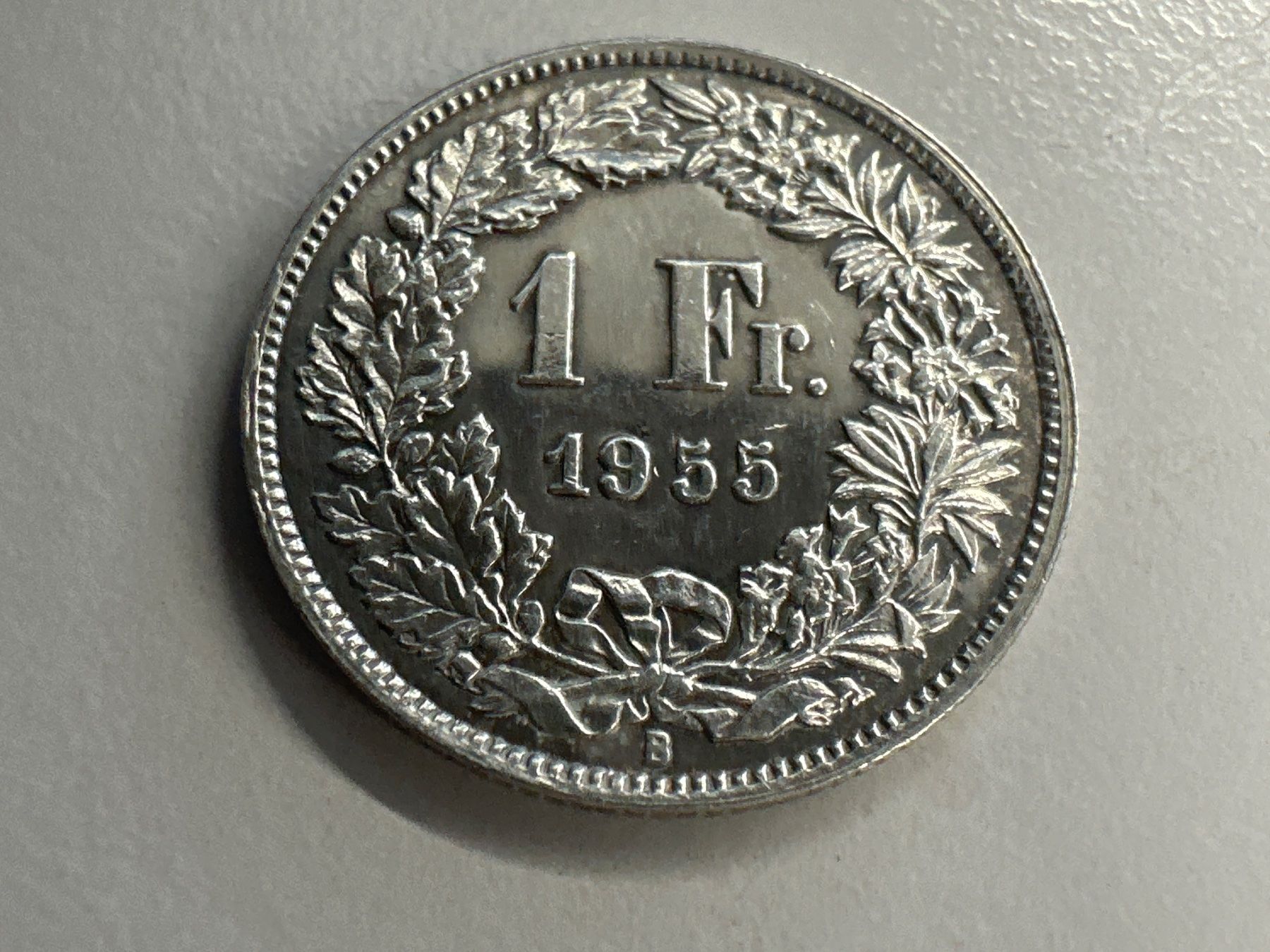 Toutes les monnaies: 1 Fr. Silber Schweiz 1955 vz – D'occasion à Herisau par herau